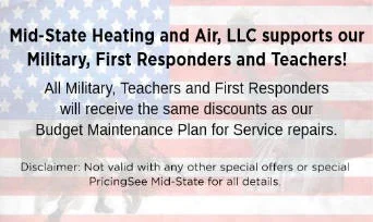 Mid-State Heating and Air, LLC Promotions and Specials